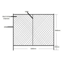 Temporary Fence Panel 1800Wx3250H